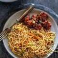 veg manchurian noodles