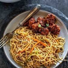 veg manchurian noodles