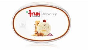 Arun Almond Crisp Ice Cream 1 Ltr.