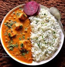 mutter paneer rice combo 