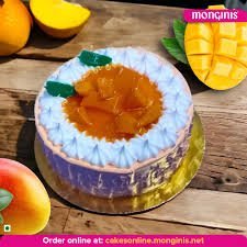  Mango Delite Cake Small + Popper 40 inch + Sparkle candle 