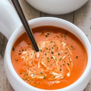 Cream of tomato soup