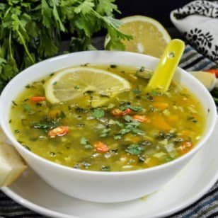veg coriander soup