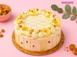 Butter Scotch Premium Cake Small + Popper 40 inch + Sparkle candle