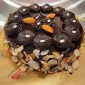 Dry fruit chocolate cake + Popper 40 inch + Sparkle candle 