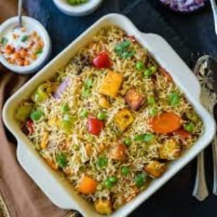 veg cheese biryani