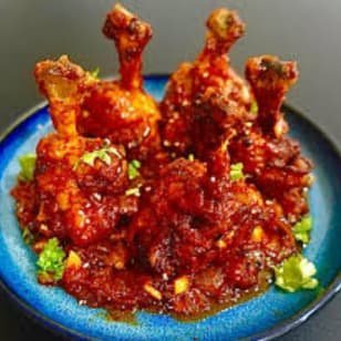 chicken lollipop with greavy 